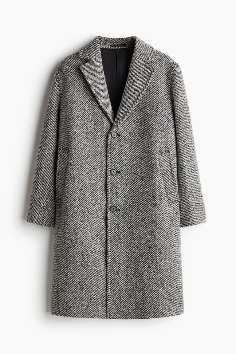 Loose Fit Wool-blend coat