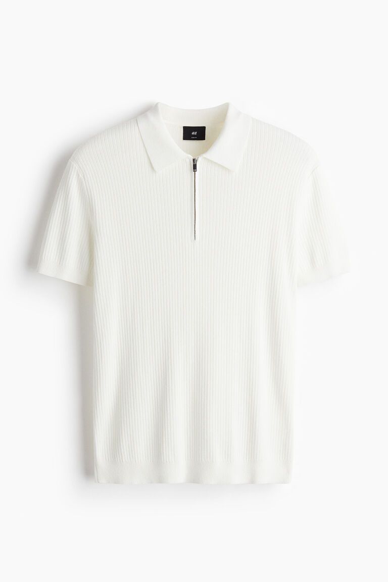 Slim Fit Zip-top polo shirt