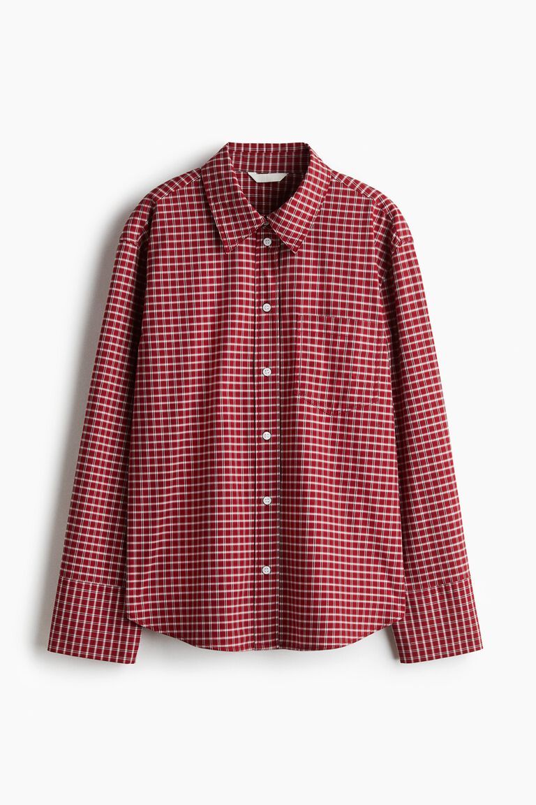 Cotton poplin shirt