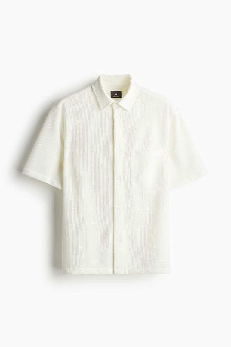 Regular Fit Waffled shirt