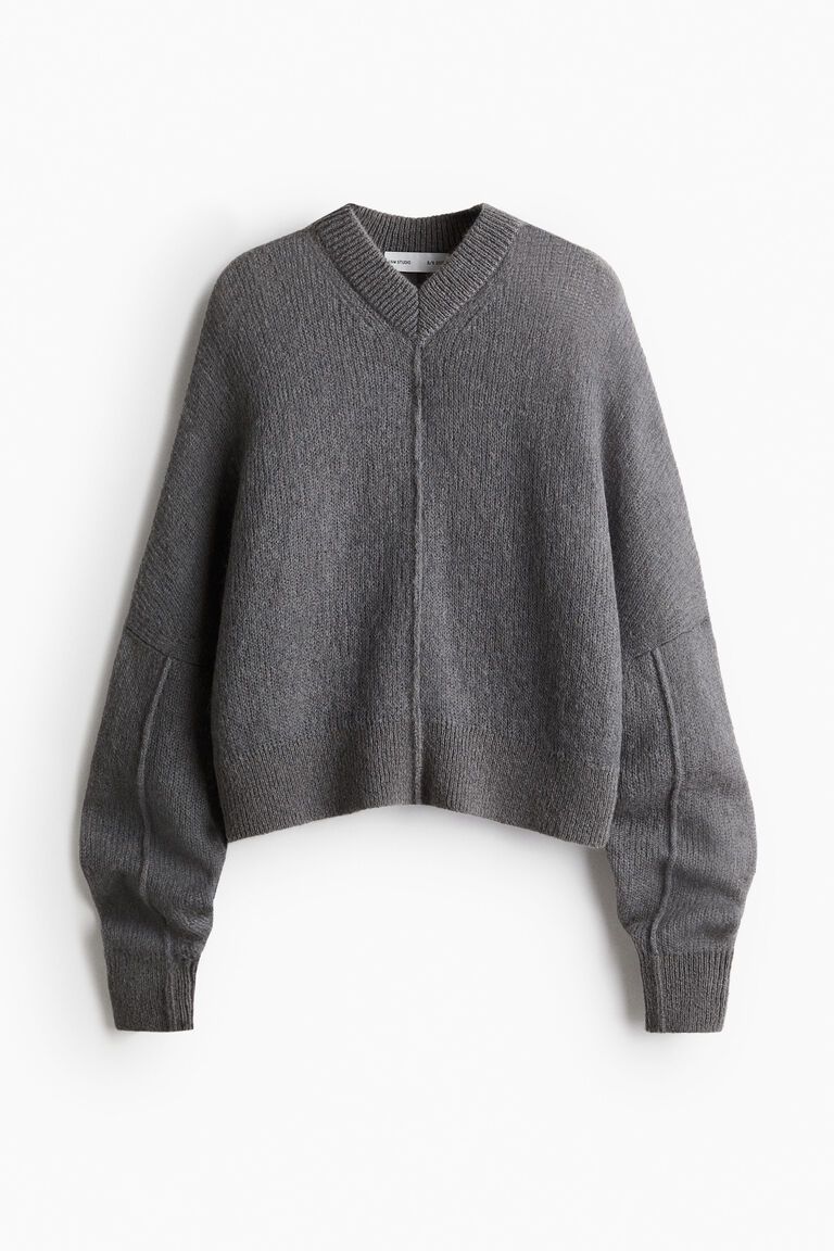 Oversized mohair-blend jumper