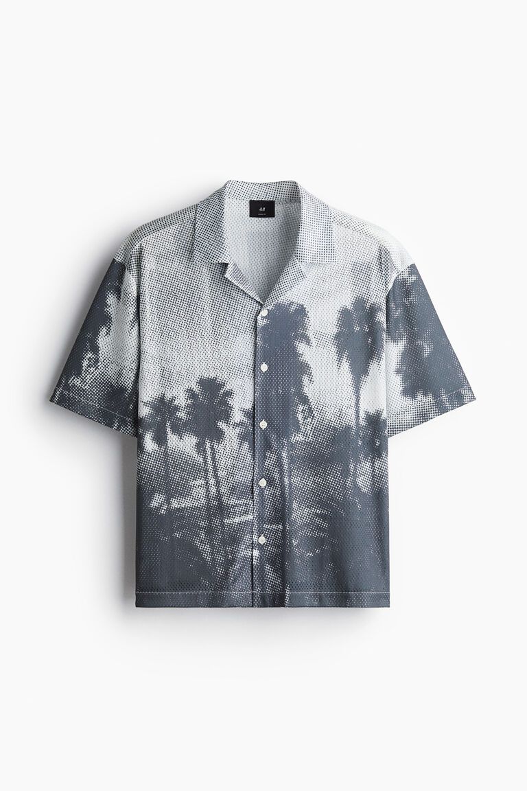 Loose Fit Mesh resort shirt