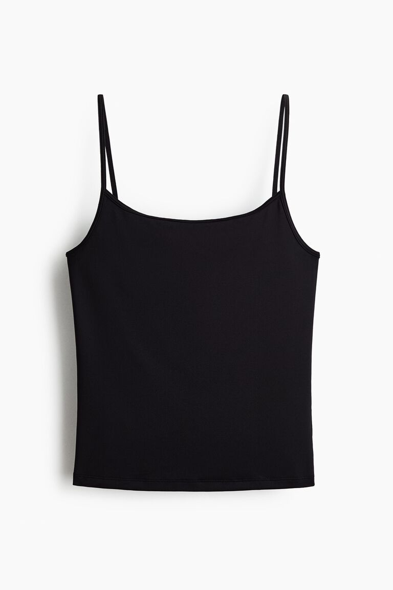 Jersey strappy top