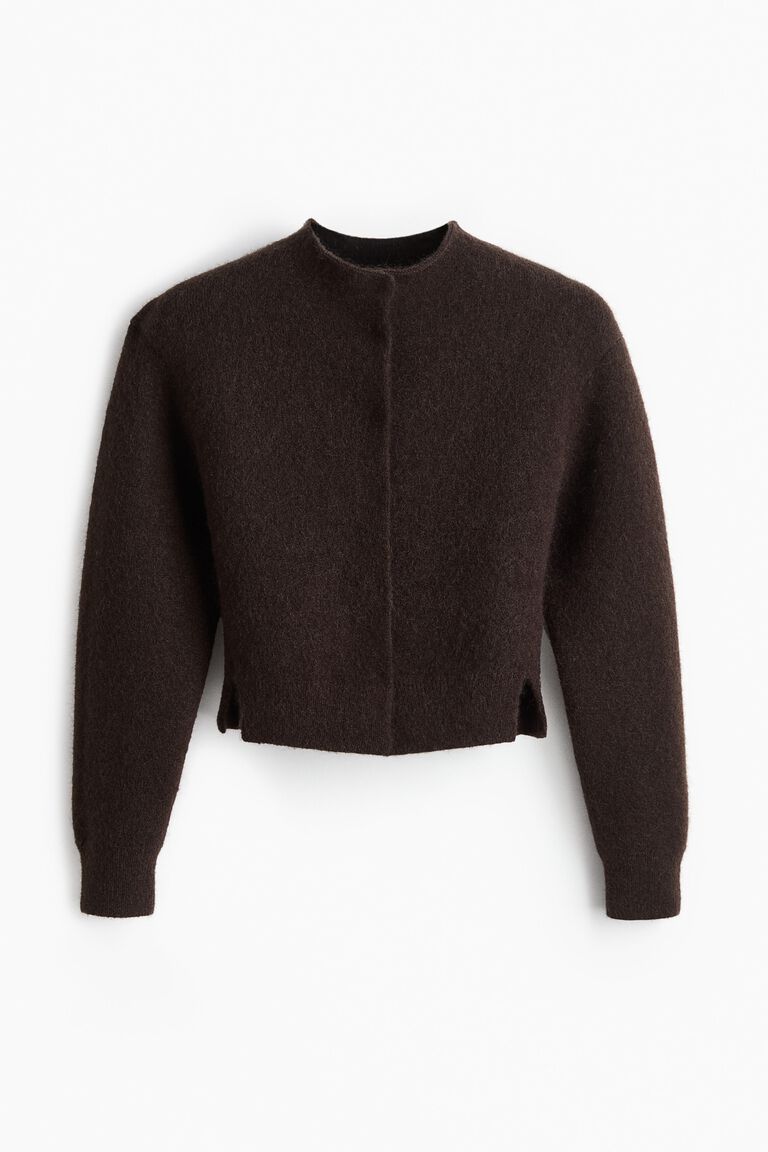 Mohair-blend cardigan