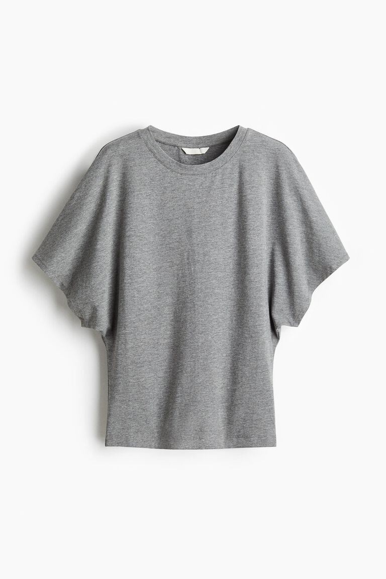 Butterfly-sleeved T-shirt