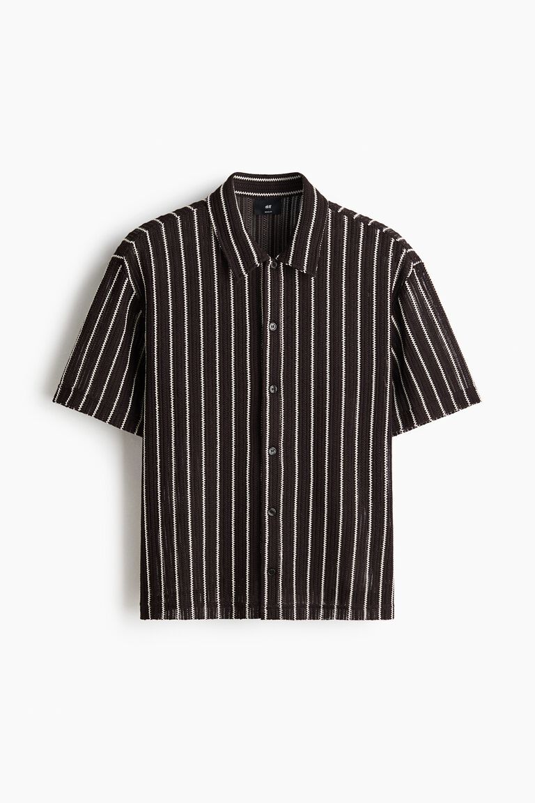 Regular Fit Textured-knit shirt