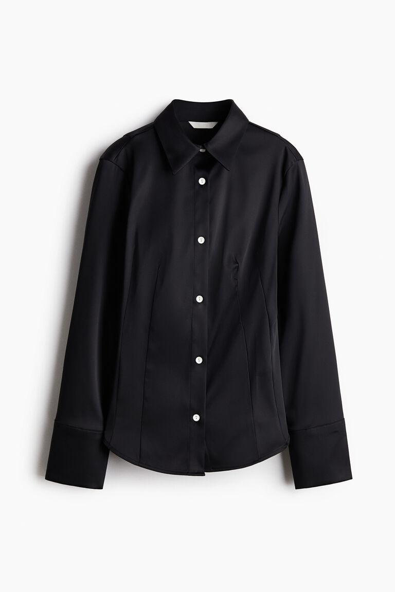 Fitted twill shirt