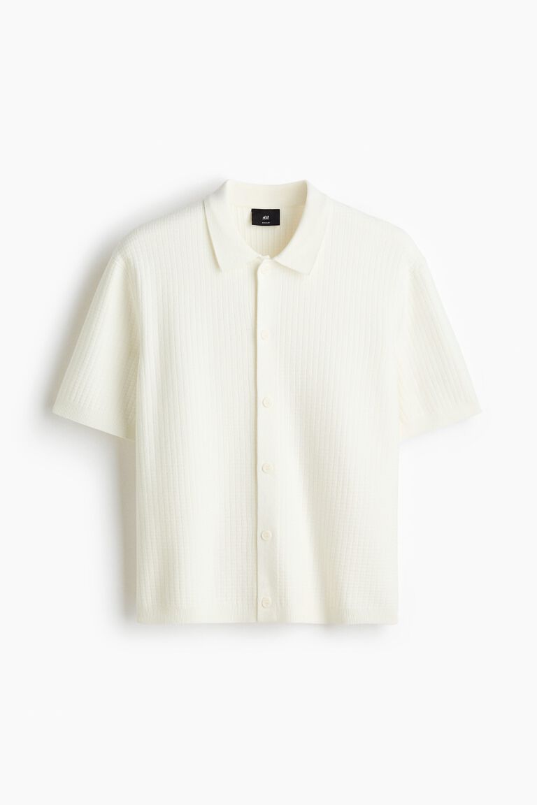 Regular Fit Textured-knit shirt