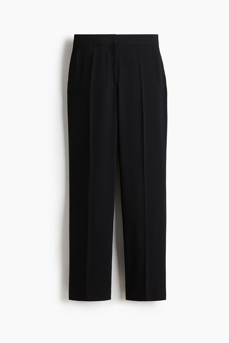 Straight crease-leg trousers