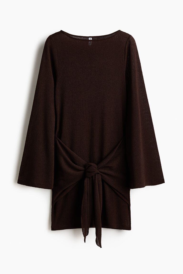 Tie-detail dress