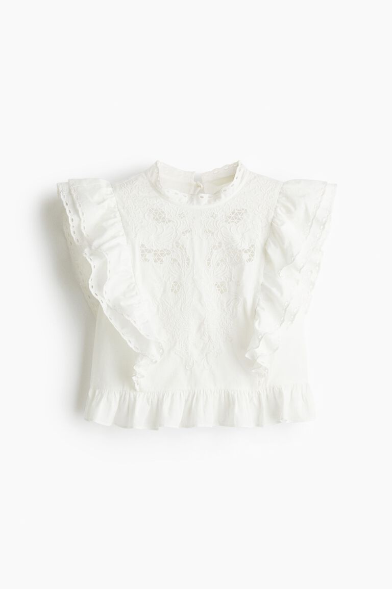 Broderie anglaise blouse