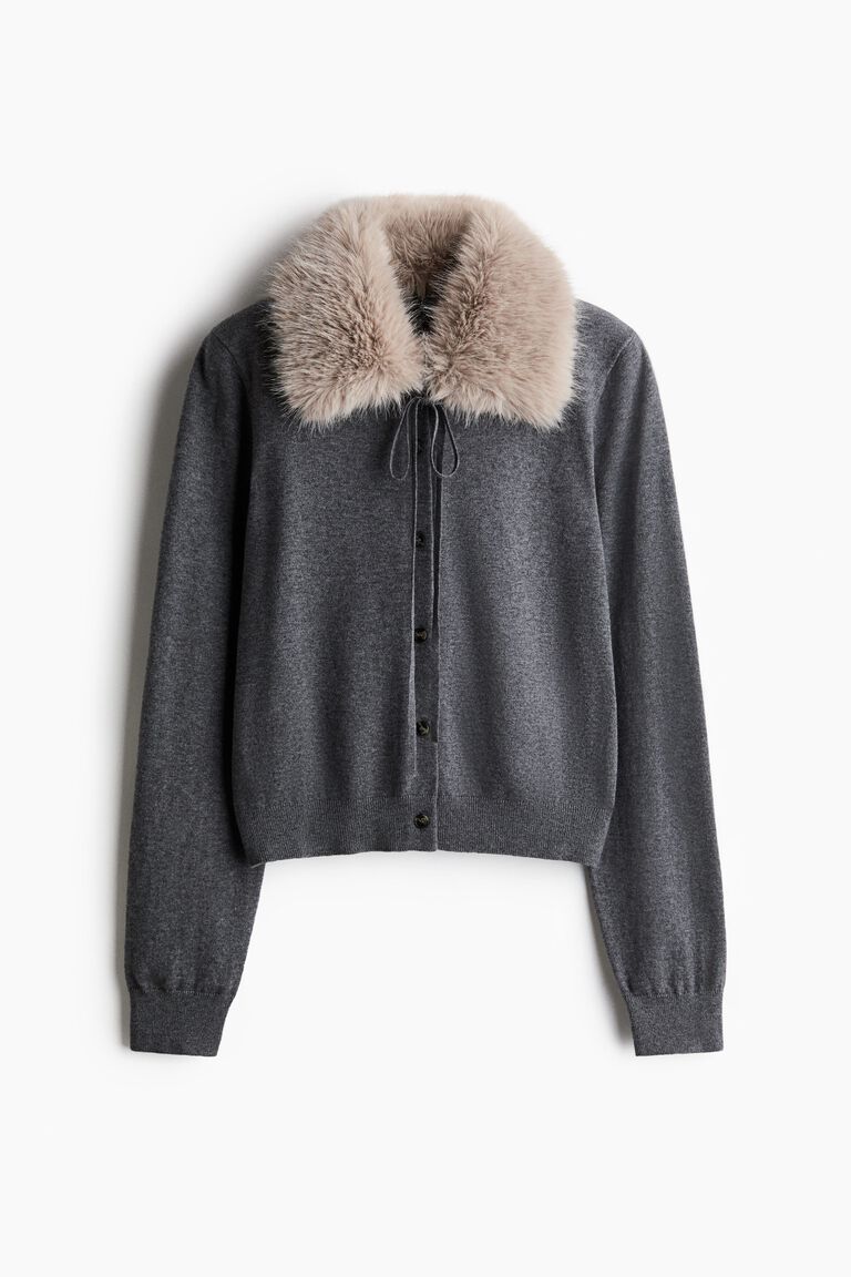 Collared cardigan