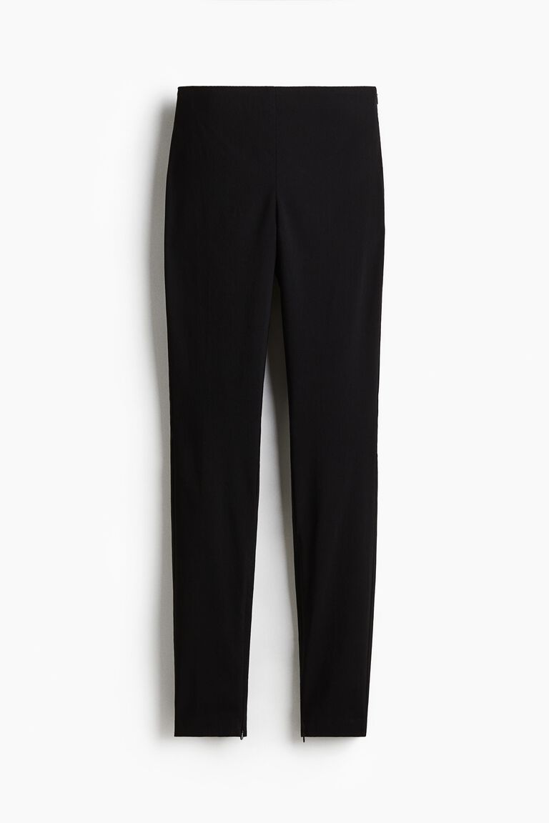 Zip-hem trousers