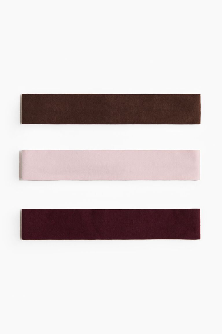 3-pack cotton jersey hairbands