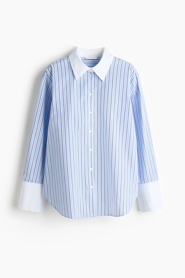 Cotton poplin shirt
