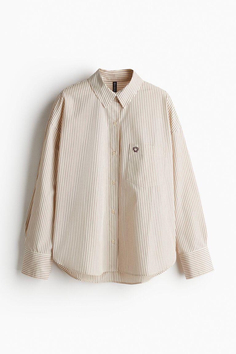 Oversized cotton shirt