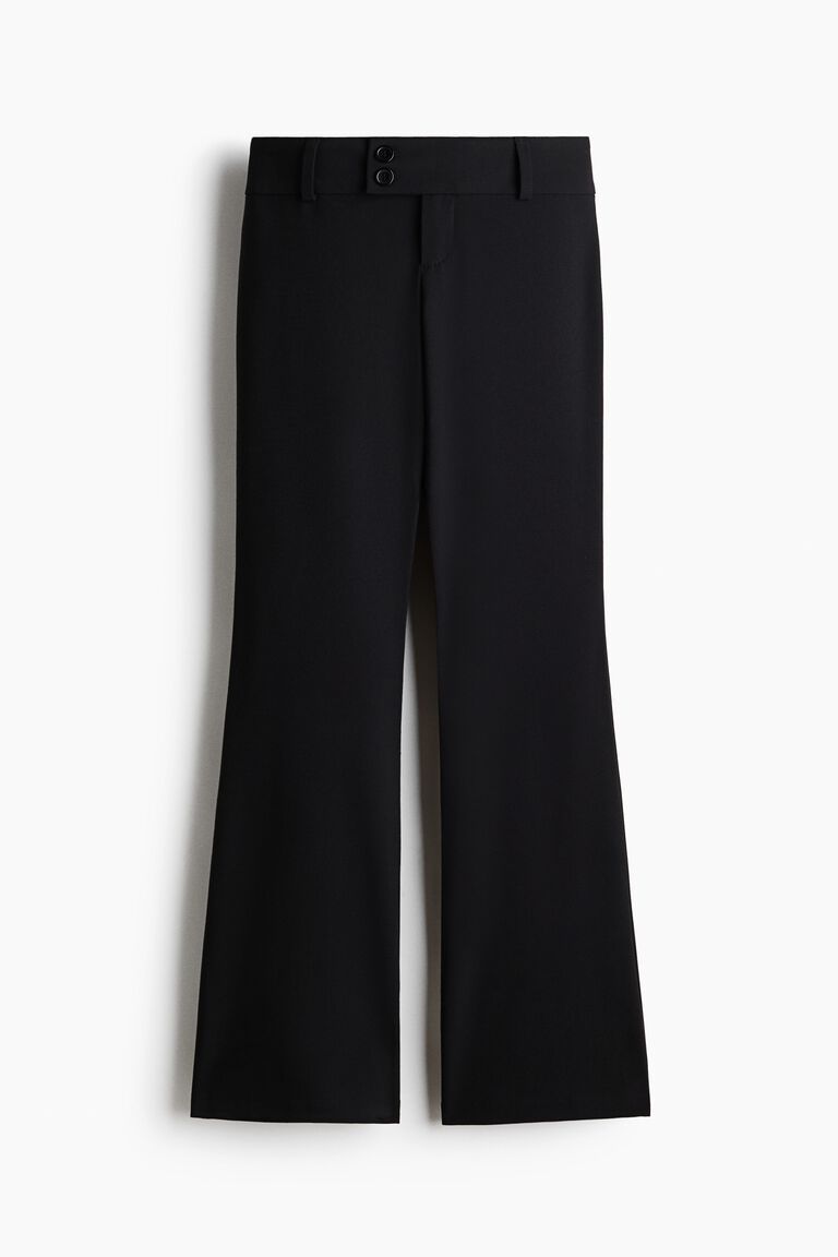 Flared tailored trousers
