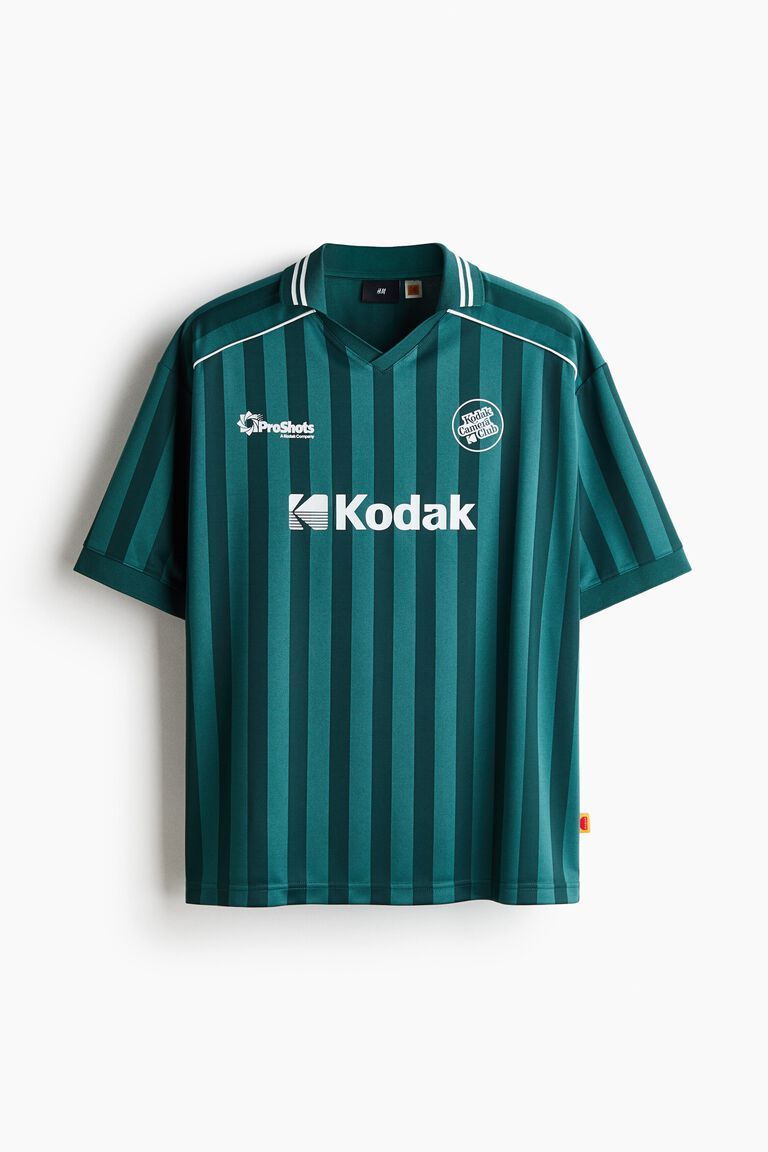Loose Fit Printed football shirt