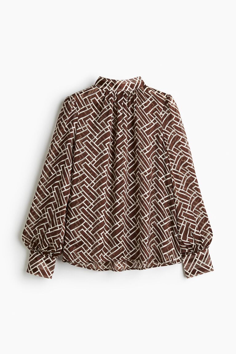 Stand-collar blouse