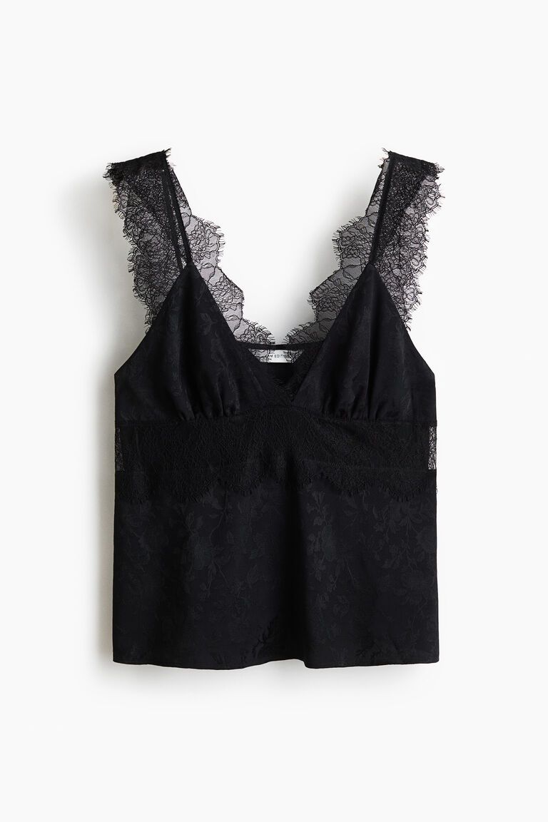 Lace-detail top