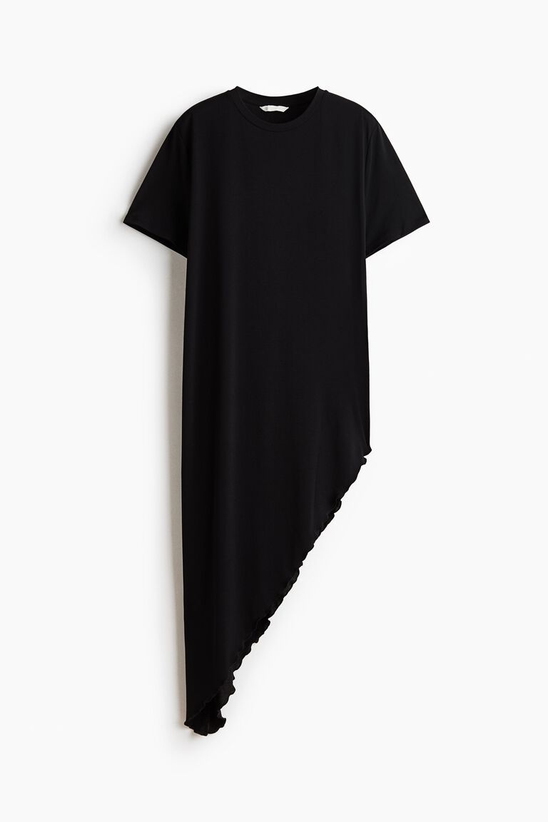 Long asymmetric T-shirt