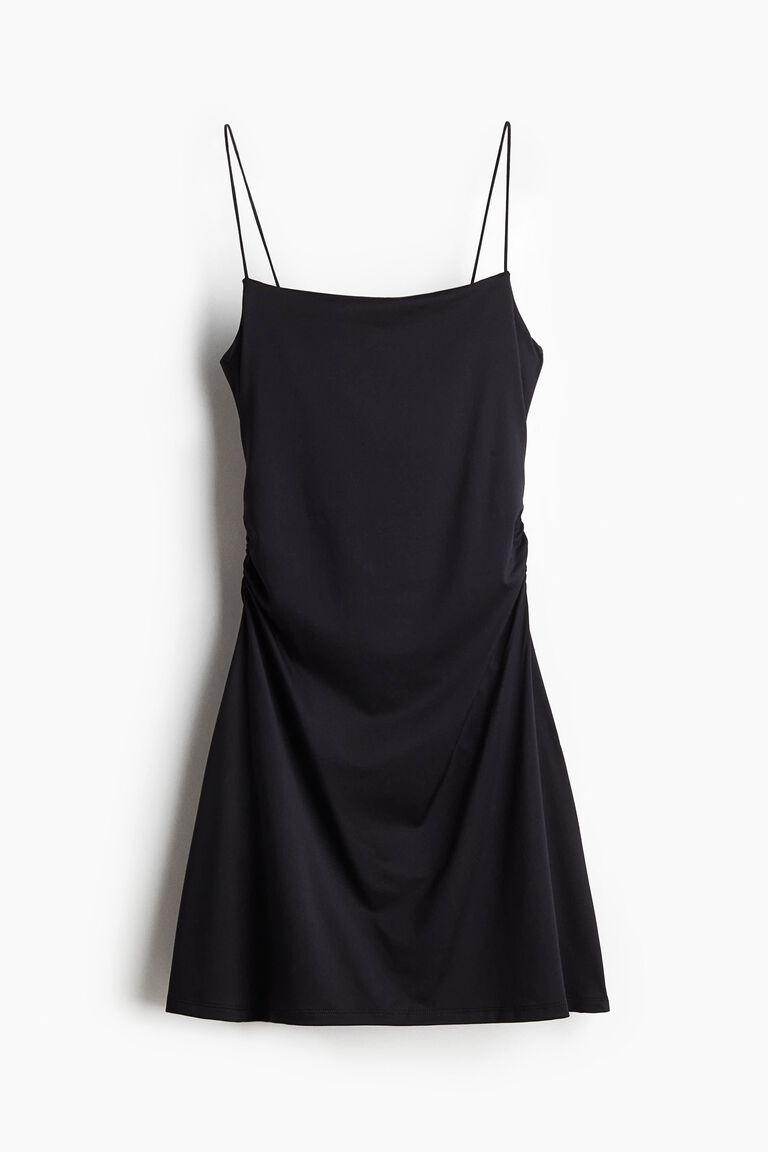 Draped slip dress