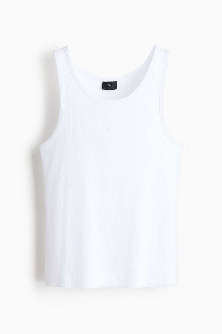 Slim Fit Ribbed vest top