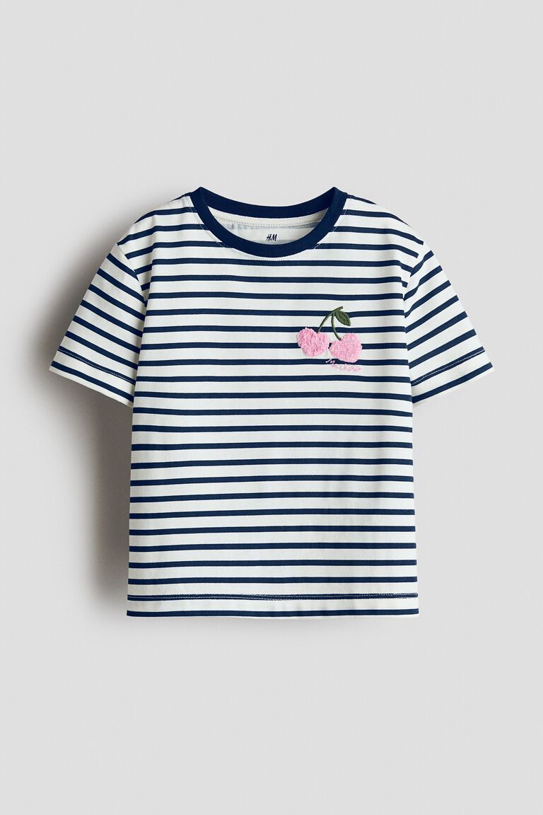 Motif-detail t-shirt