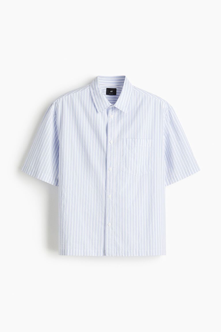 Regular Fit Boxy-style poplin shirt