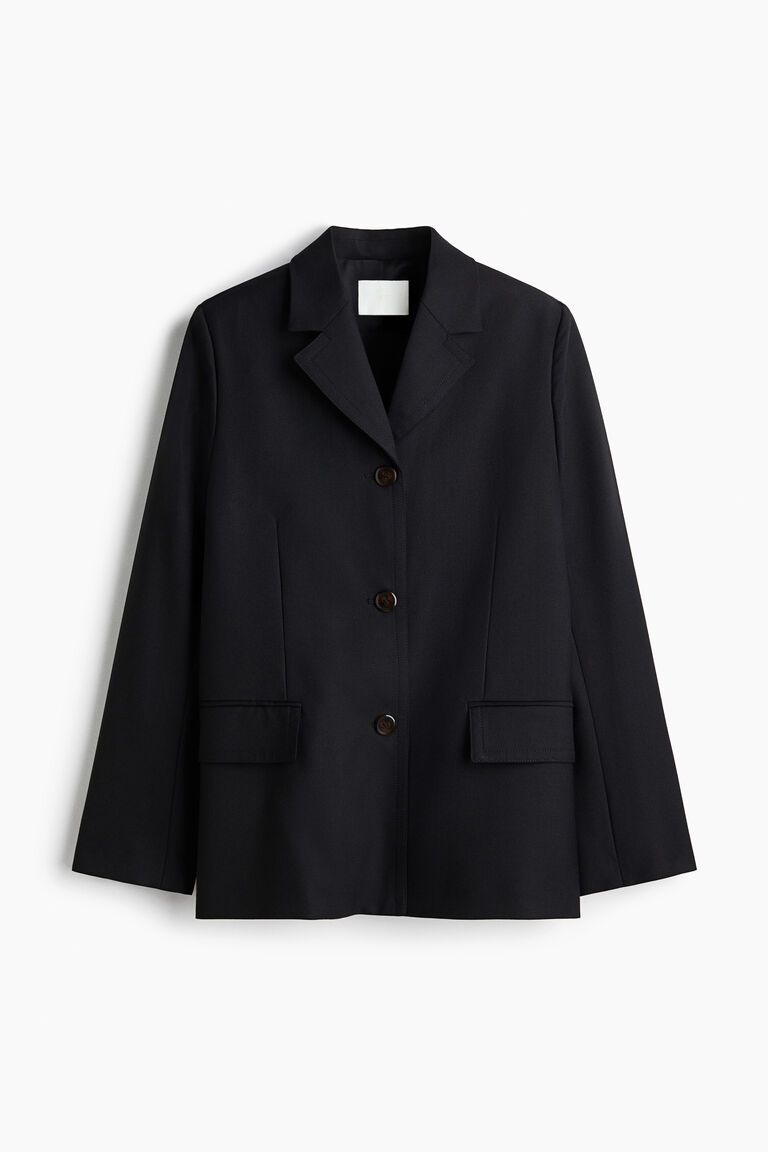 Wool-blend blazer