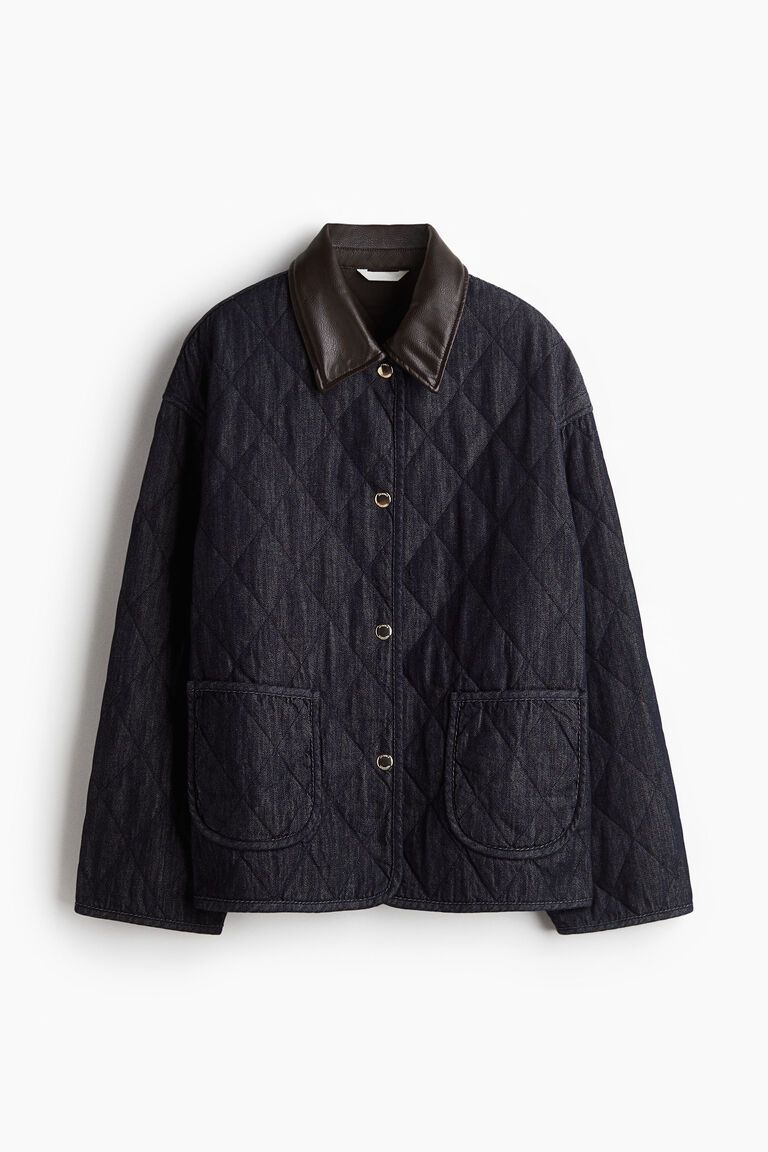 Quilted denim jacket