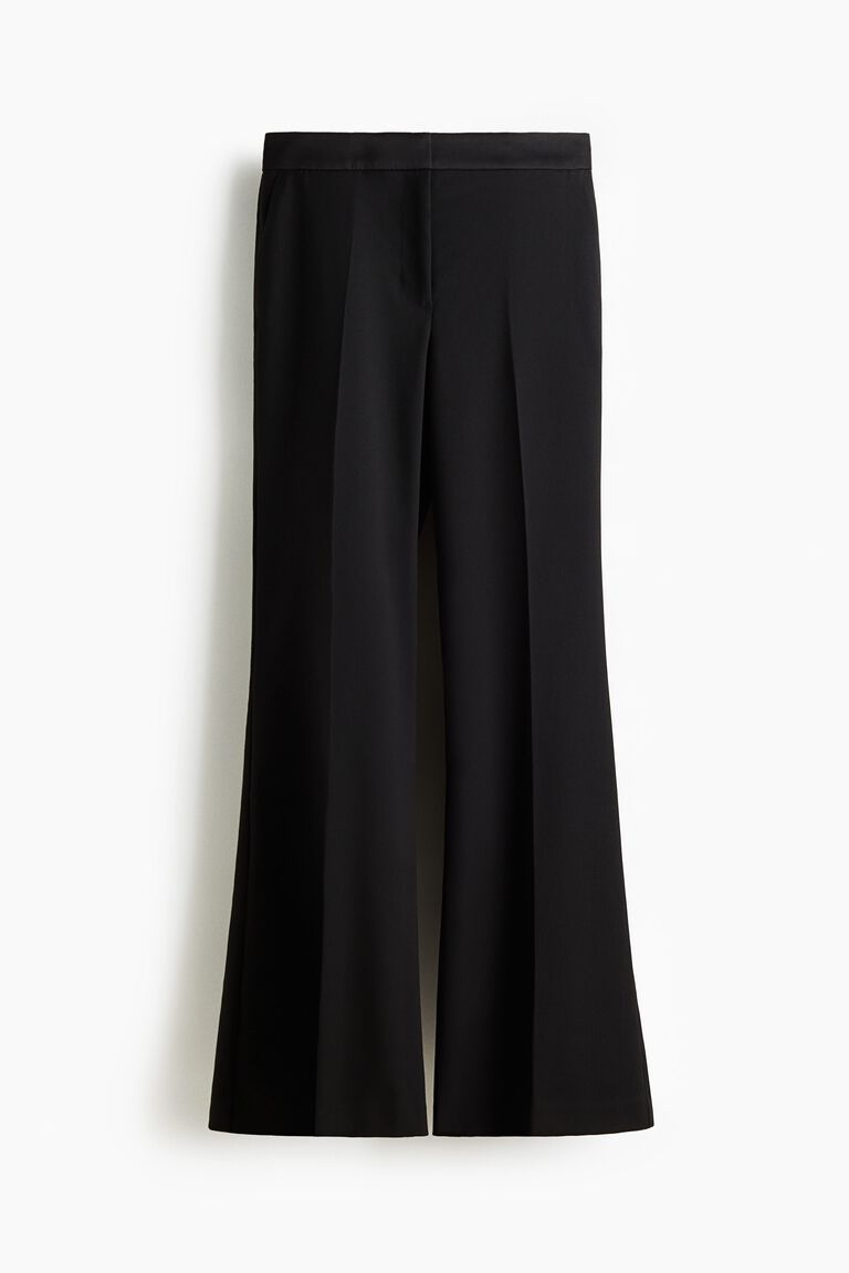 Flared tailored trousers