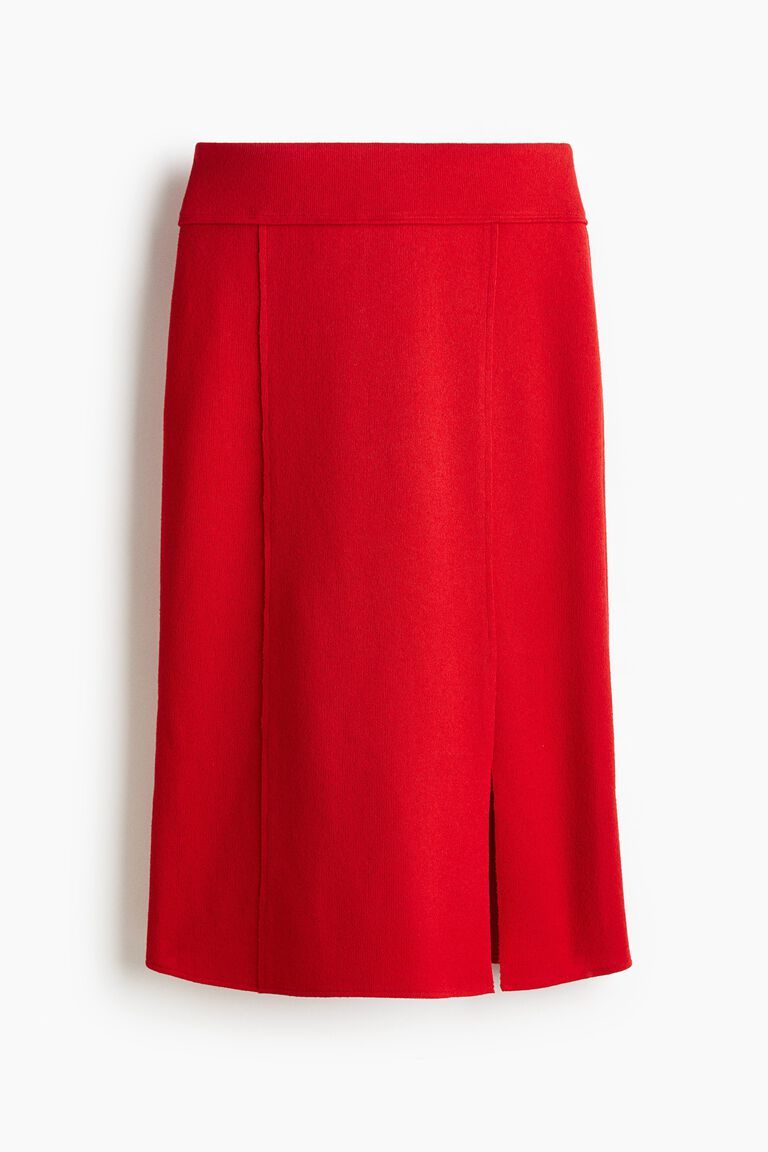 Fine-knit skirt