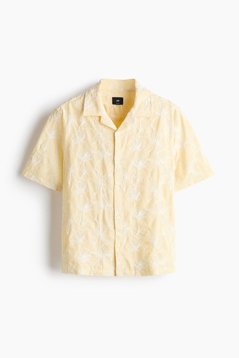 Regular Fit Embroidered resort shirt