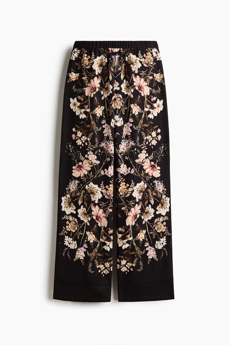 Twill pull-on trousers