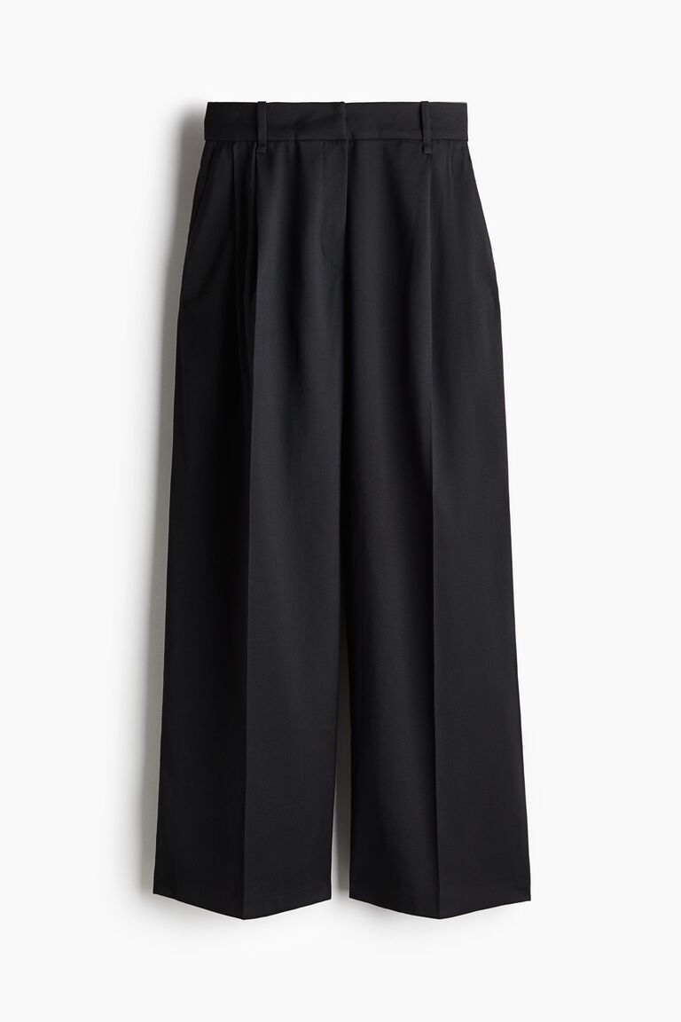 Wide tailored trousers