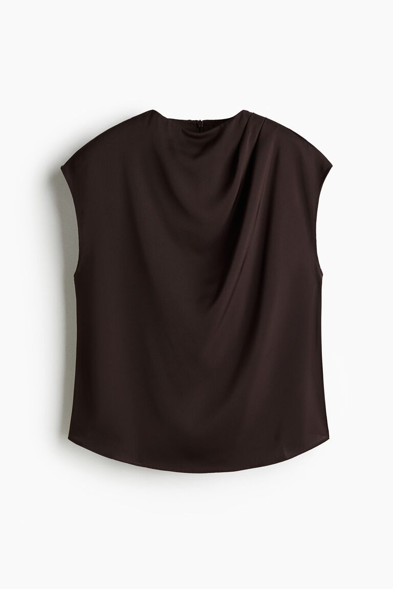 Cap-sleeved blouse