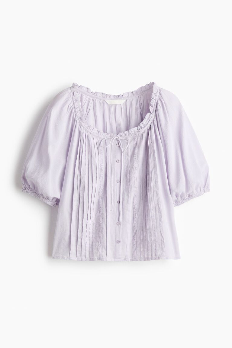 Pintucked blouse