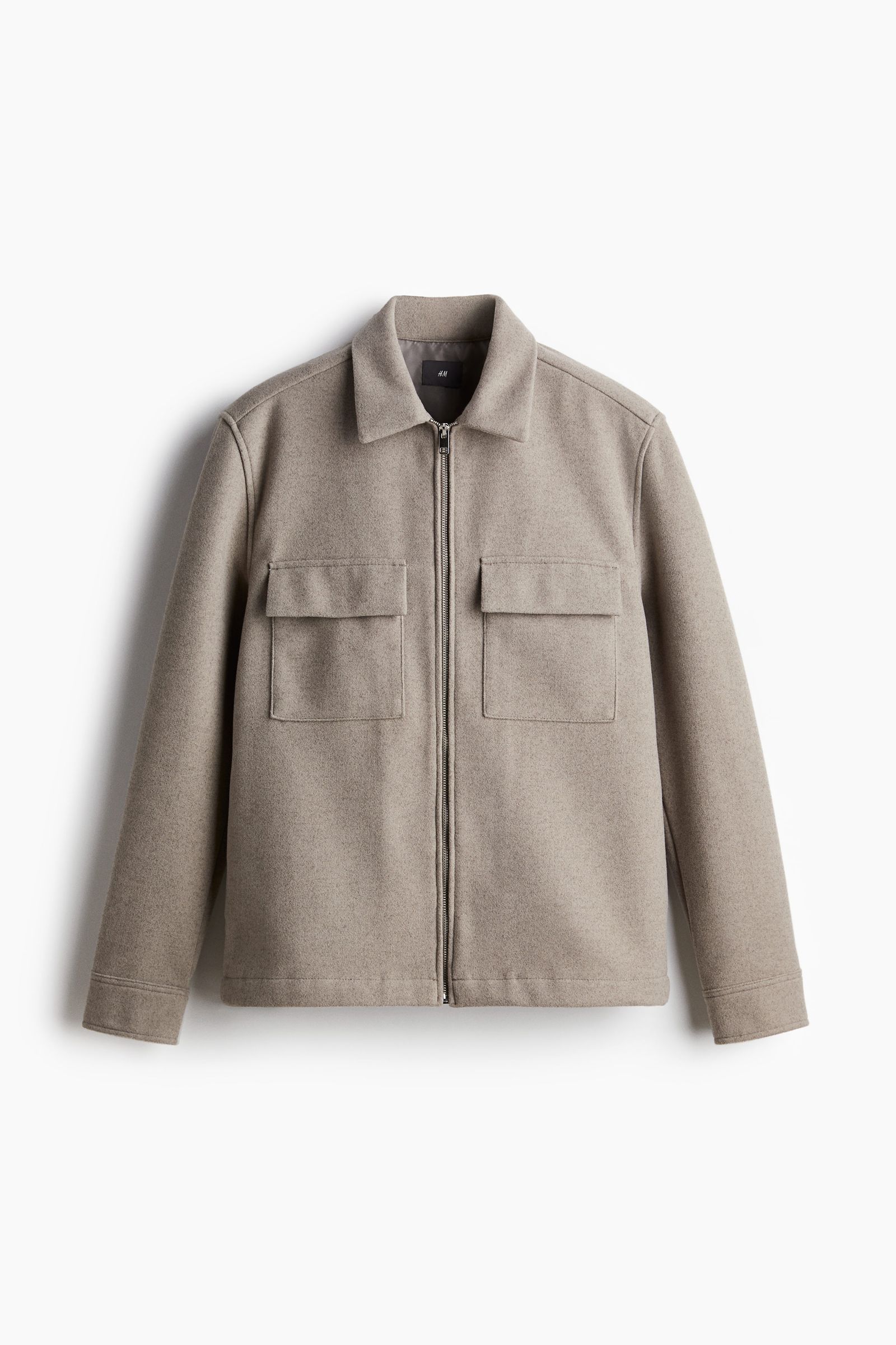 Regular Fit Zip-through overshirt