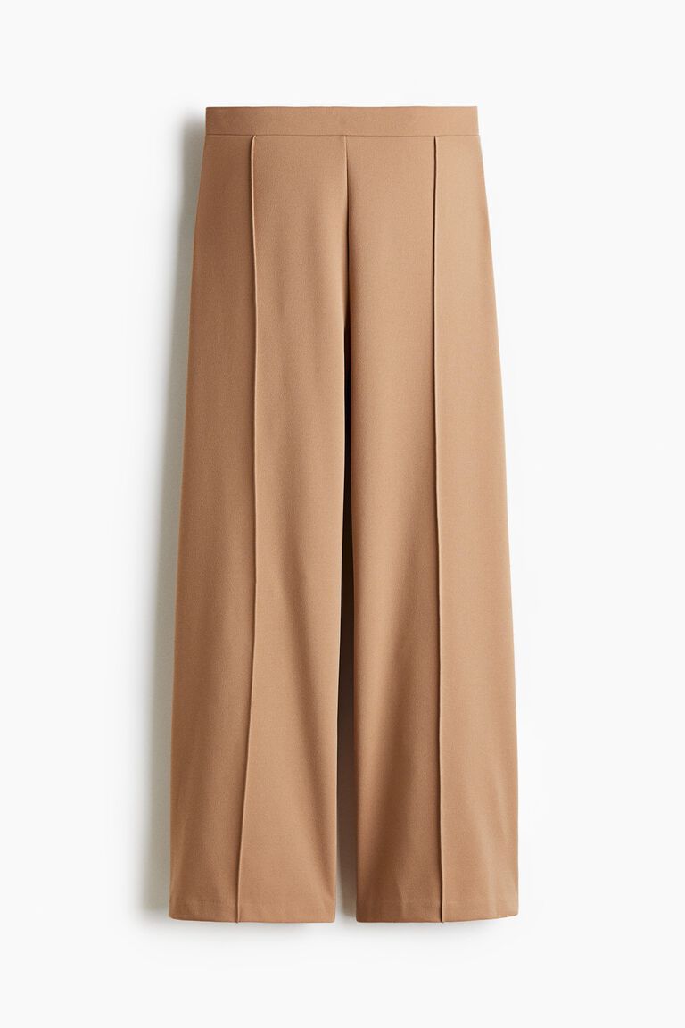 Crease-front trousers