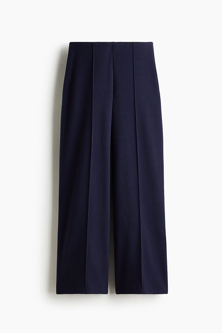 Crease-leg trousers