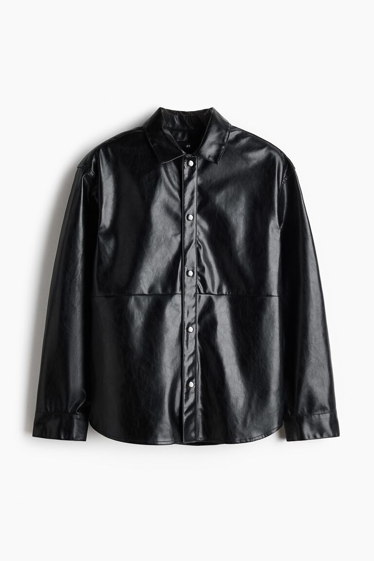 Coated overshirt