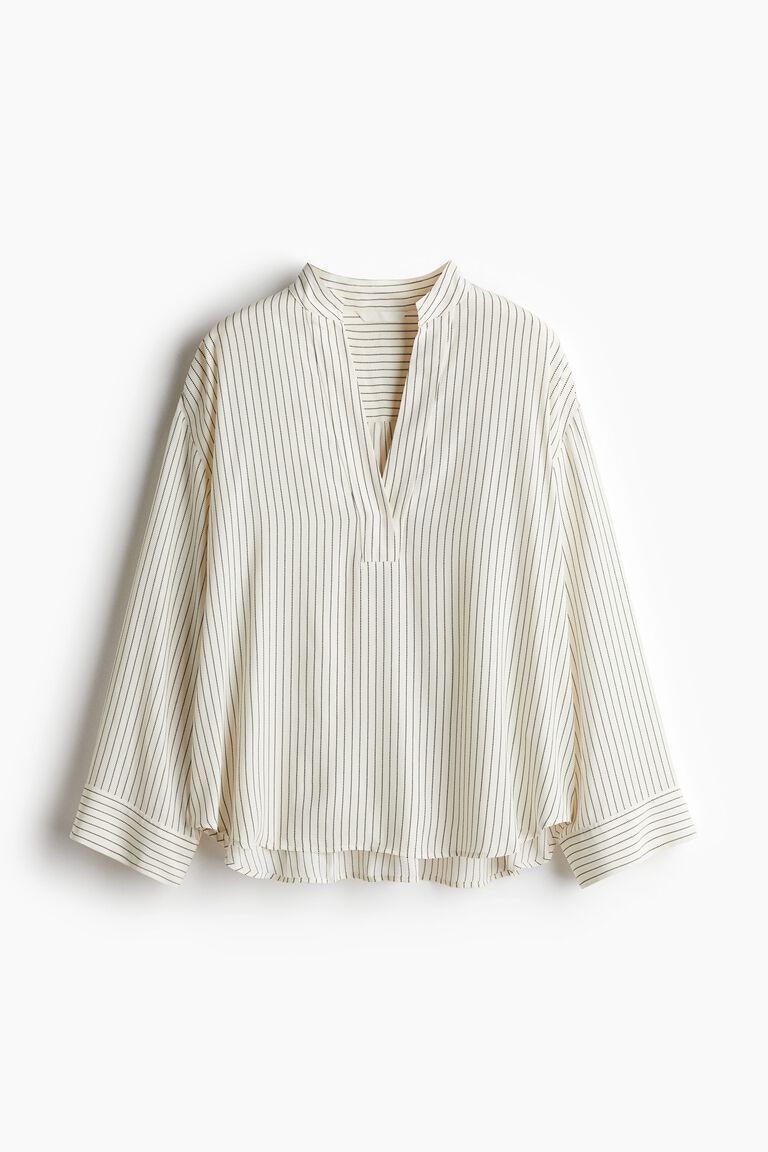 Oversized viscose blouse