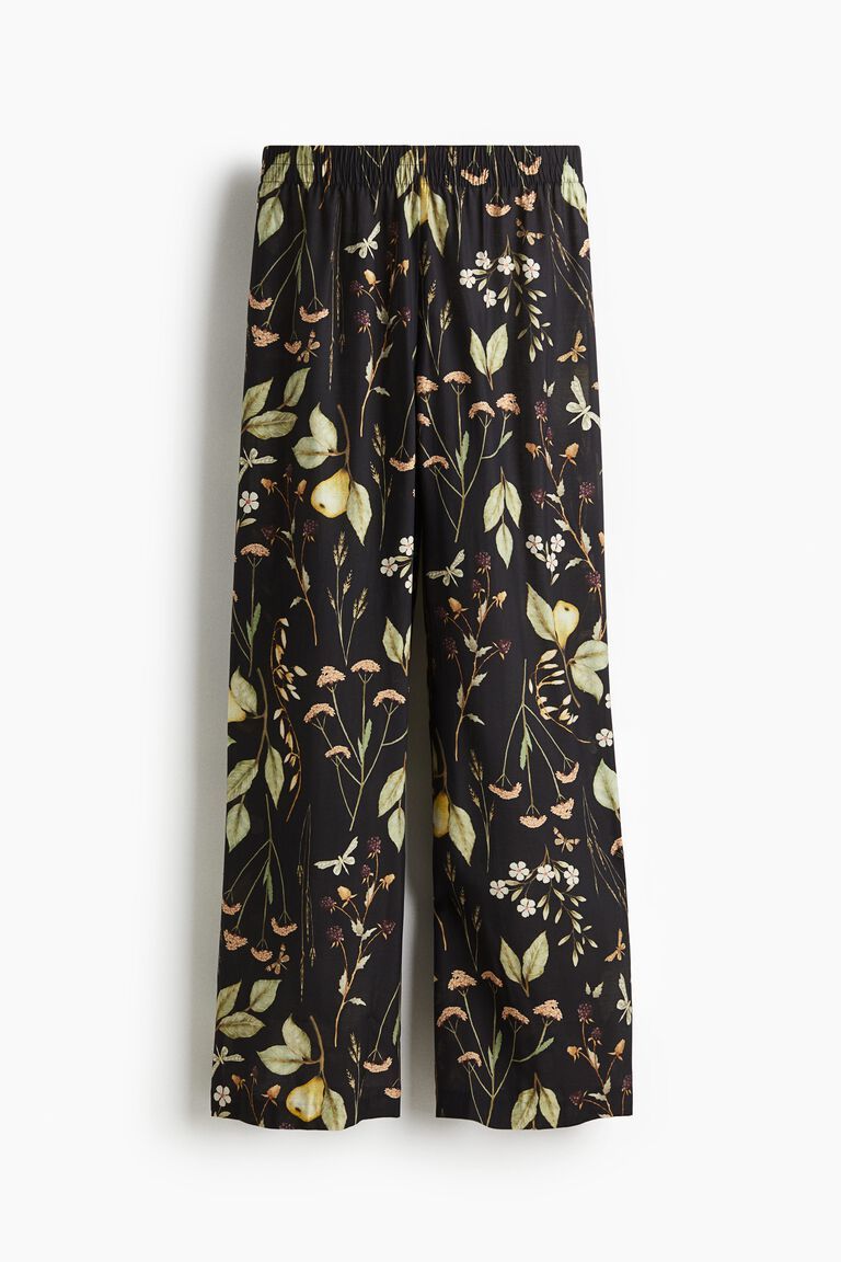 Straight pull-on trousers