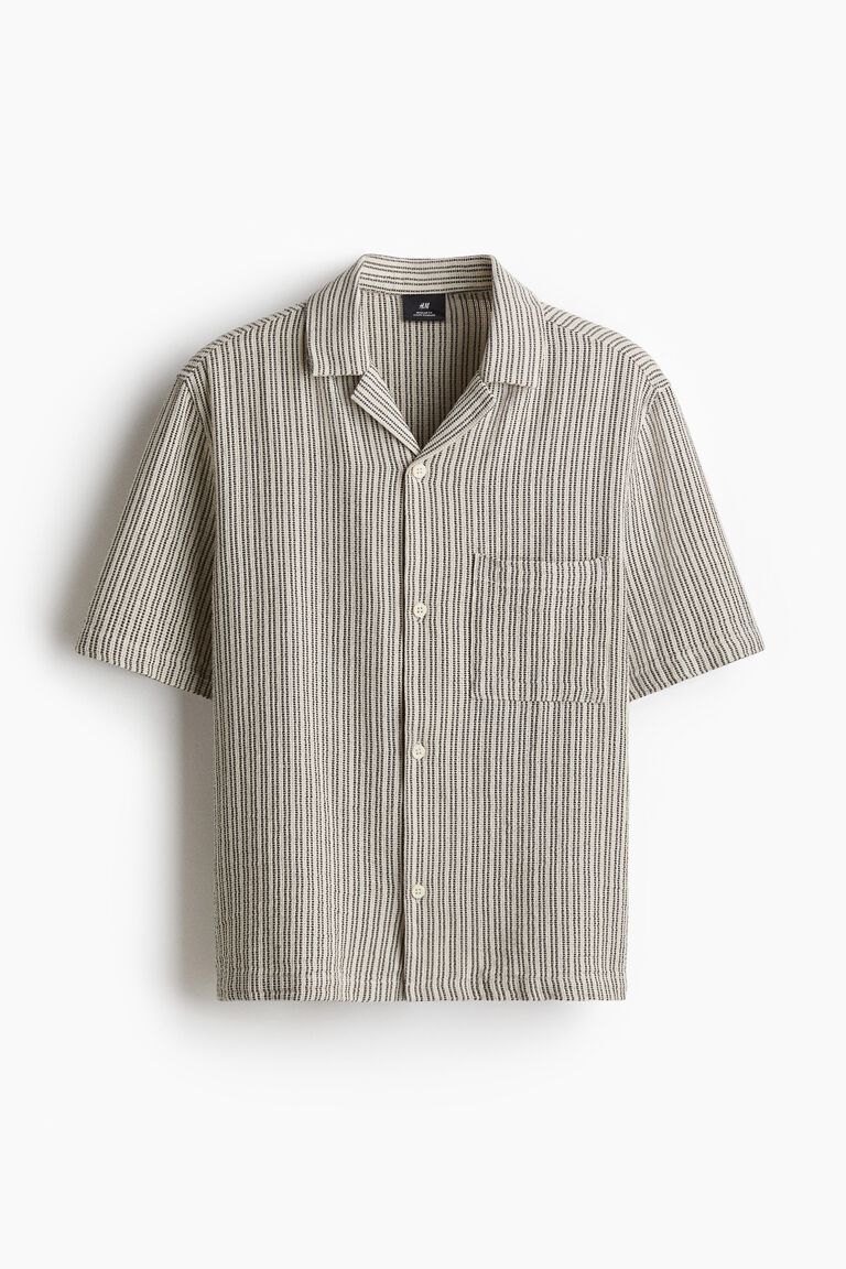 Regular Fit Textured resort shirt