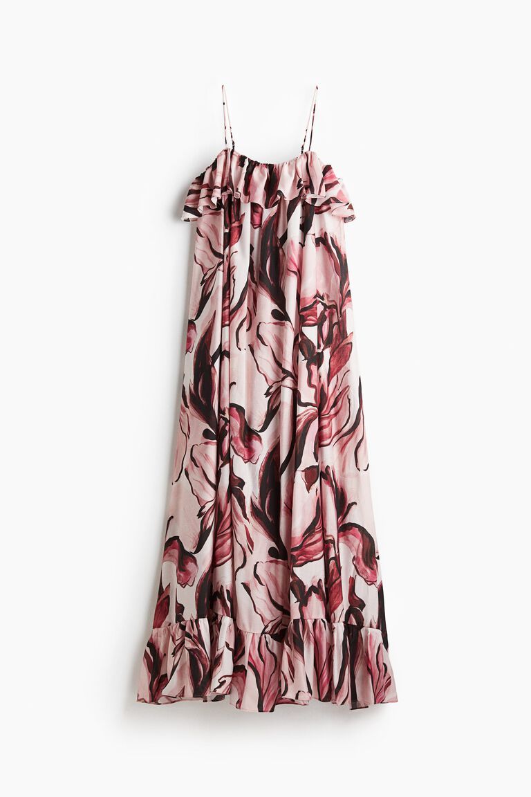 Flared maxi dress