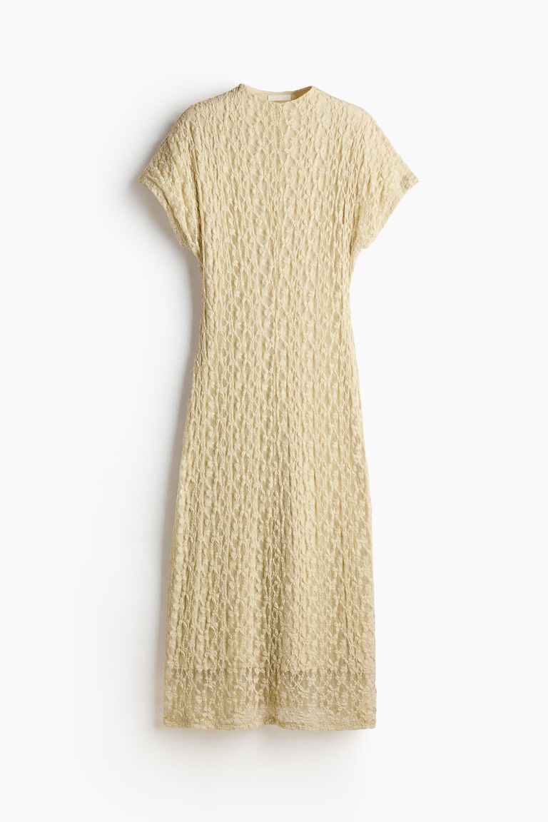 Lace-look dress
