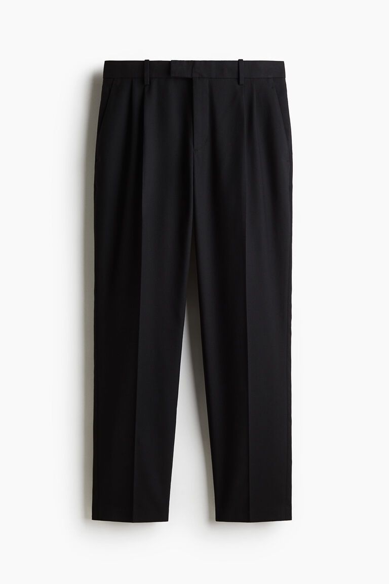 Regular Fit Tailored linen-blend trousers