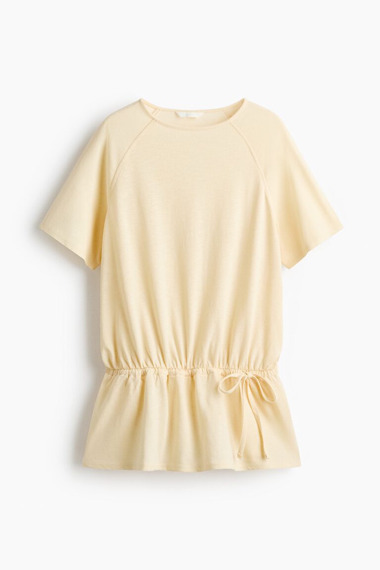 Drawstring-detail top
