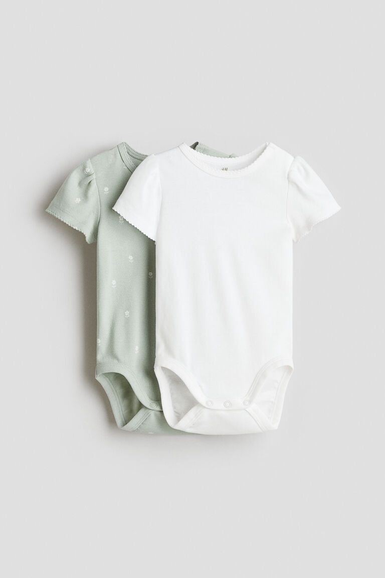 2-pack short-sleeved bodysuits